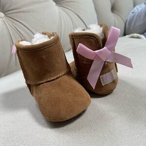 Ugg Baby Boots with Pink Bow